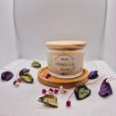 Ver imagem 1 de Velas Aromática com Porta Velas de Madeira Kit Presente Vela:vela 90 Gramas Madeira