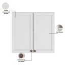 Ver imagem 4 de Armário Cozinha 80cm 2 Portas Unna - Branco