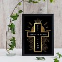 Ver imagem 1 de Quadro Decorativo Cruz Santíssima Trindade 24x18cm:Madeira branca