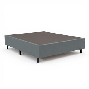 Base Cama Box Casal Padrão 138x188x37 Cor Cinza