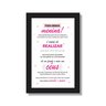 Quadro infantil Mire nos céus mensagem pais família rosa:Preto - 1