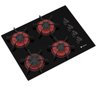 COOKTOP 4 BOCAS VENAX ARENA PRETO/VERMELHO GAS GLP - 3