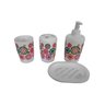 Kit Banheiro 4 Peças Porta Sabonete Lindo Ref 2230 - 1
