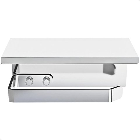 Porta Papel Higiênico de Parede Banheiro Inox Cromado F.max