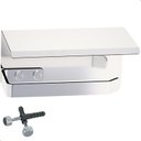 Ver imagem 3 de Porta Papel Higiênico de Parede Banheiro Inox Cromado F.max
