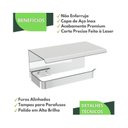 Ver imagem 6 de Porta Papel Higiênico de Parede Banheiro Inox Cromado F.max