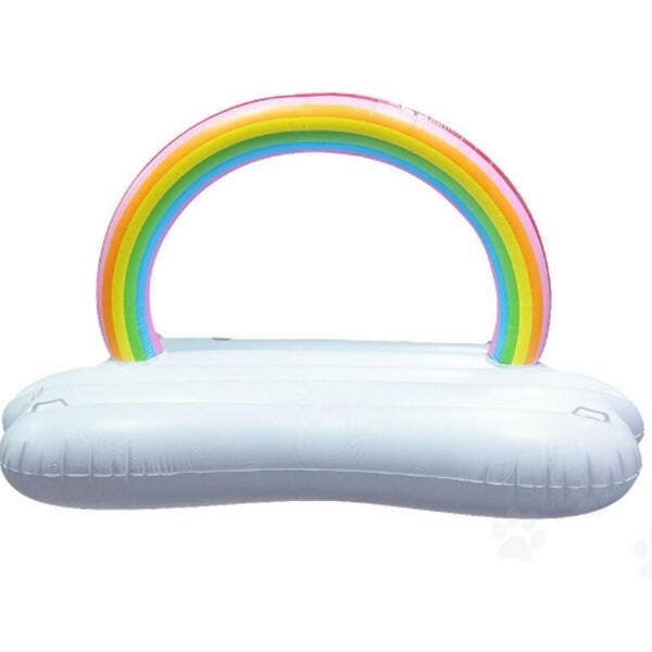Colchão Inflável ArcoÍris 2M Cama Flutuante Giant Inflatable - 6