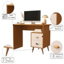 Ver imagem 2 de Mesa Escrivaninha Cinamomo Off White para Notebook