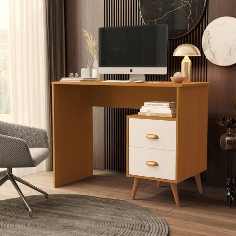 Mesa Escrivaninha Cinamomo Off White para Notebook