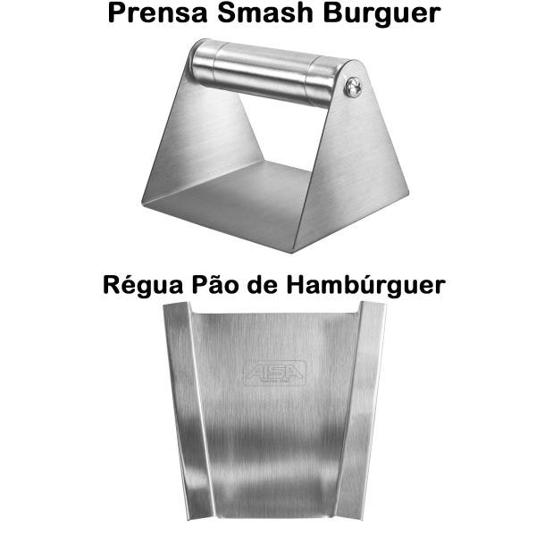 Prensa Smash Burger + Régua Pão Artesanal - G8 - 1