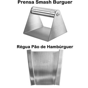 Prensa Smash Burger + Régua Pão Artesanal - G8