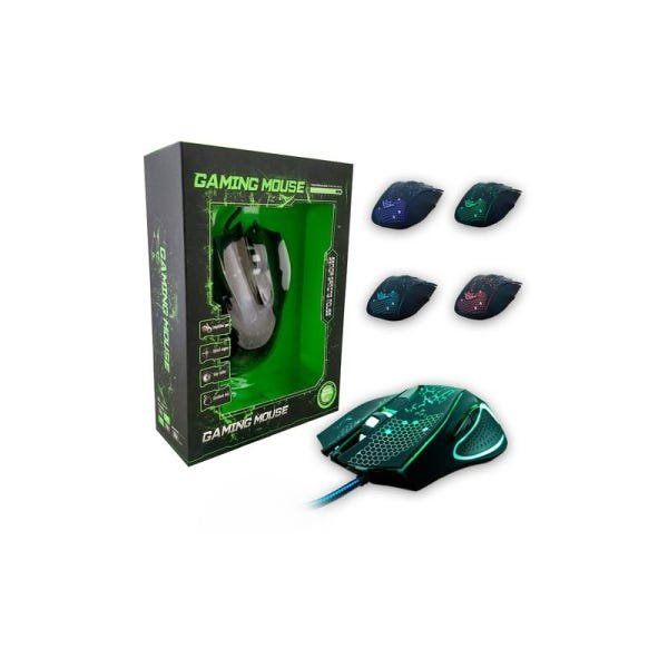 Mouse Gamer Óptico F3 1600dpi Usb Preto G6 - 1