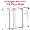 Ver imagem 6 de Grade Portão Pet Bebê Divisor Ambiente 90 Cm Branco