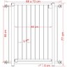 Grade Portão Pet Bebê Divisor Ambiente 90 Cm Branco - 4