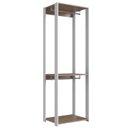 Ver imagem 1 de Guarda Roupa Closet 02 Cabideiros 183x60cm Branco Montana Proddy