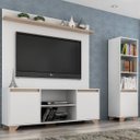Ver imagem 1 de Conjunto Rack com Painel para TV 50 Polegadas e Estante Benevello 2038 Quiditá