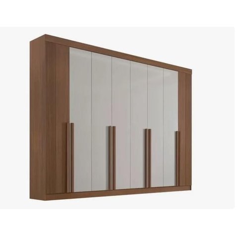 Guarda Roupa Daymond 8 Portas Ripado 100%MDF D Doro Móveis