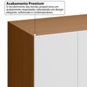 Ver imagem 6 de Guarda-Roupa Solteiro com 4 Portas e 3 Gavetas 137,5cm Multimóveis Crrui-GRP120 Madeirado/Branco