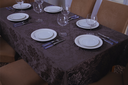 Ver imagem 1 de toalha de mesa quadrada 4 lugares tecido jacquard 1,35x1,50:grafitte