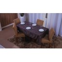Ver imagem 3 de toalha de mesa quadrada 4 lugares tecido jacquard 1,35x1,50:grafitte