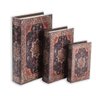 Kit 3 Livro Camuflado Book Cofre Decorativo Fake Porta Joias Documentos Caixa Organizador Madeira Ma - 1