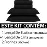 Jogo de Cama Lençol Casal Antialérgico 4 Peças 138x188x30cm BF Colchões - 2