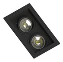 Ver imagem 3 de Spot Embutido Duplo Recuado Mr16 Branco/preto + 2 Lâmpada Mr16 6w Stella 3000k 4000k 5000k Cor:preto