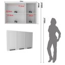Ver imagem 3 de Cozinha Compacta Modulada Americana 3 Peças sem Tampo MDF Grazi Branco