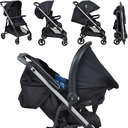 Ver imagem 3 de Carrinho de Bebe com Bebe Conforto Burigotto Tak Metal Silver