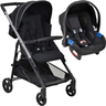 Carrinho de Bebe com Bebe Conforto Burigotto Tak Metal Silver - 1