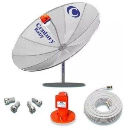 Kit Antena Parabolica 1.70 Mono Ponto S2 Super Digital Century - 1