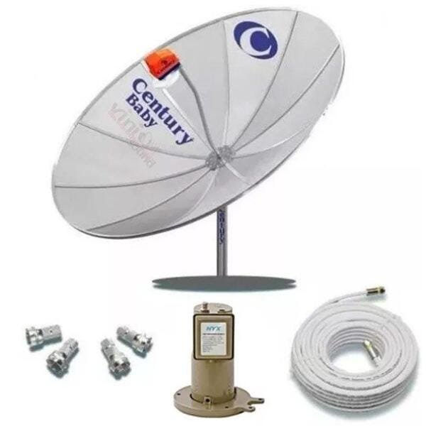 Kit Antena Parabólica Digital Completa Century + Midiabox - 3
