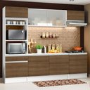Ver imagem 1 de Armário de Cozinha Completa 240cm Branco/Rustic Topazio Madesa XA