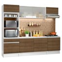Ver imagem 3 de Armário de Cozinha Completa 240cm Branco/Rustic Topazio Madesa XA