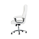 Ver imagem 5 de Cadeira Escritório Couro Presidente Molas Ensacadas Nr17 Califórnia Fratini Branco