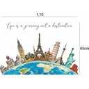 Ver imagem 2 de Adesivo Decorativo para Escolas Globo e Monumentos com Frase