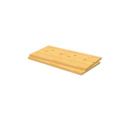 Kit 2 Painéis de Madeira de Pinus Maciça 60x30x1,8cm – Eco - 2