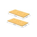 Ver imagem 4 de Kit 2 Painéis de Madeira de Pinus Maciça 60x30x1,8cm – Eco