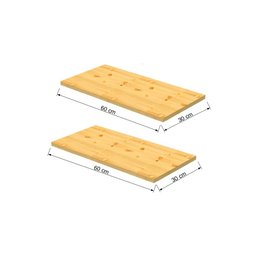 Kit 2 Painéis de Madeira de Pinus Maciça 60x30x1,8cm – Eco - 4