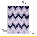 Ver imagem 5 de Tapete Zig Zag para Sala de Estar 1,33x1,90m Retangular Reinassance Veludo Cinza - Clicklar