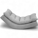 Ver imagem 5 de Kit 2 Poltronas com Leve Balanço Bouclé Premium de Luxo Balance para Sala Quarto Área de Leitura Con