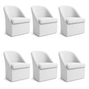 Ver imagem 1 de Kit 6 Poltronas Decorativas Malli Boucle - Pallazio Cor:Off White