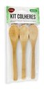 Ver imagem 2 de Kit com 3 Mini Colheres de Bambu 13 Cm Clink Sobremesa