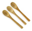 Ver imagem 1 de Kit com 3 Mini Colheres de Bambu 13 Cm Clink Sobremesa