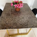 Ver imagem 3 de Bases de Mesa Estilo Industrial Modelo T 75x60cm Kit C/2un - Dourado