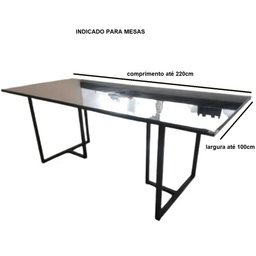 Bases de Mesa Estilo Industrial Modelo T 75x60cm Kit C/2un - Dourado - 4