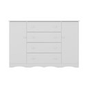 Ver imagem 7 de Cômoda Infantil 125cm 2 Portas e 4 Gavetas Realeza Multimóveis Mp4455 Branco