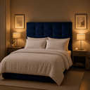 Ver imagem 1 de Cabeceira Casal Queen Cama Box Estofada Virginia 160 cm Veludo