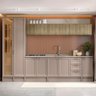 Cozinha Modulável Clássica Completa Mdf Carraro Malta Duna Cor:duna com Noce - 1