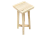 Banco Alto Bar de Madeira - 1
